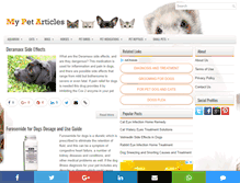 Tablet Screenshot of mypetarticles.com